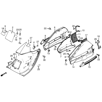 CENTER COVER + BODY COVER