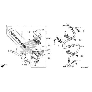 FRONT BRAKE MASTER       CYLINDER (FSC600D)