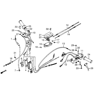 CONTROL LEVERS + SWITCHES + CABLES