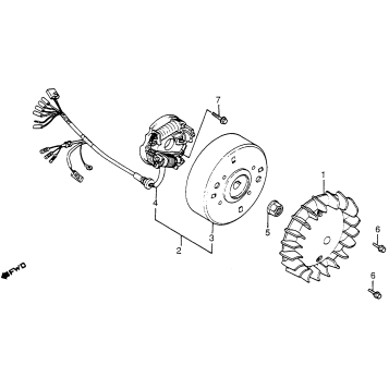 COOLING FAN + ALTERNATOR