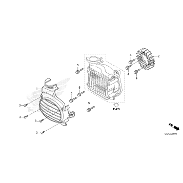 COOLING FAN@RADIATOR     COVER