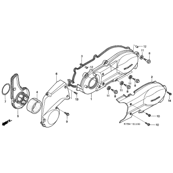 LEFT CRANKCASE COVER