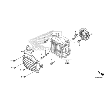 COOLING FAN@RADIATOR     COVER