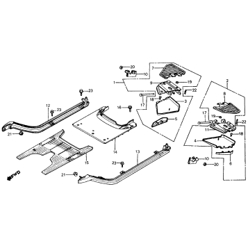 SIDE RAIL + FLOOR PANEL + STEP