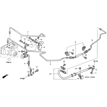 REAR BRAKE PIPE (ABS)