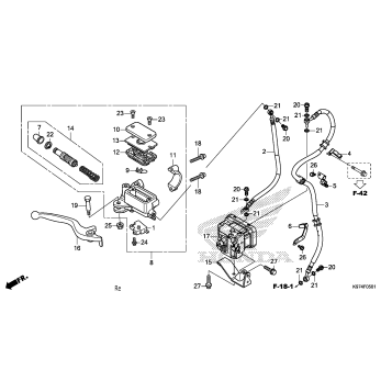 FRONT BRAKE MASTER       CYLINDER (2)