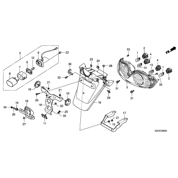 REAR COMBINATION LIGHT + REAR FENDER