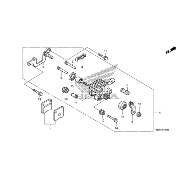 PARKING BRAKE CALIPER