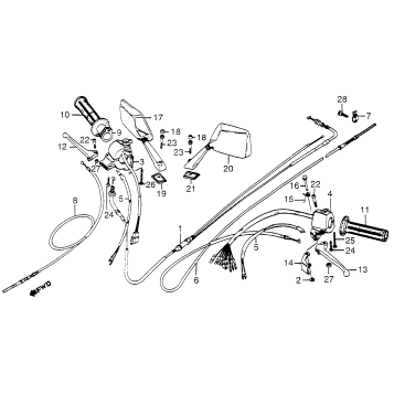 CONTROL LEVERS + CABLES + SWITCHES