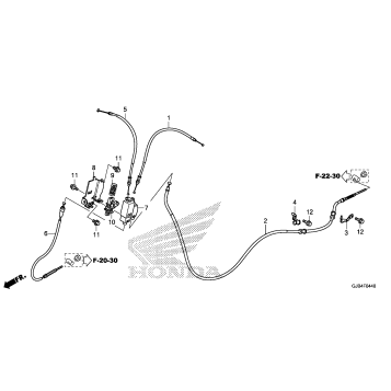 BRAKE CABLE@BRAKE BRACKET