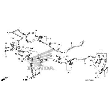 REAR BRAKE PIPE (FSC600D)