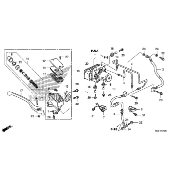 FRONT BRAKE MASTER       CYLINDER (FSC600A)