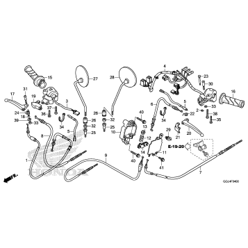 HANDLE LEVER@SWITCH@CABLE