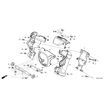 HEADLIGHT COVER@FRONT    FORK COVER