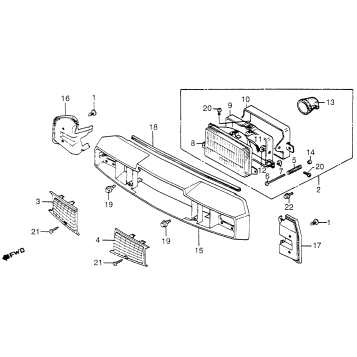 HEADLIGHT + FRONT HANDLEBAR COVER