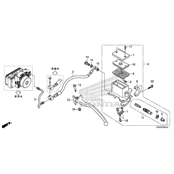 REAR BRAKE MASTER        CYLINDER (NSS300A)