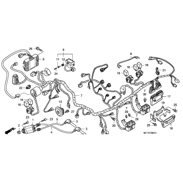 WIRE HARNESS             (FSC600A'03-'05)
