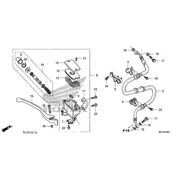 FRONT BRAKE MASTER       CYLINDER (FSC600D)