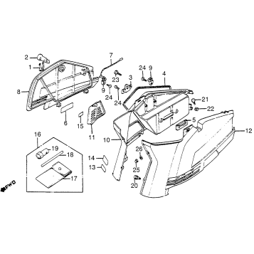 TRUNK LID + BODY COVER + TOOLS