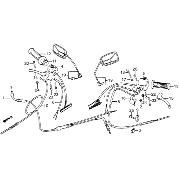 CONTROL LEVERS + CABLES + SWITCHES