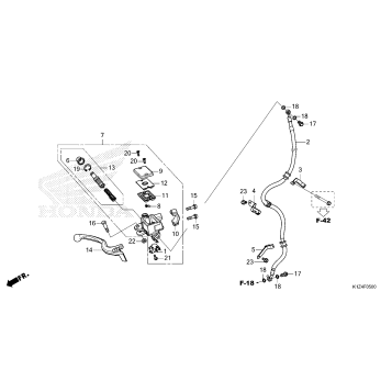 FRONT BRAKE MASTER       CYLINDER (1)