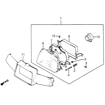 HEADLIGHT + HANDLE FRONT COVER