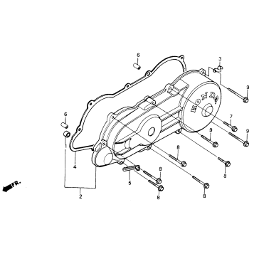LEFT SIDE COVER 88-93