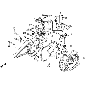 CRANKCASE + OIL PUMP