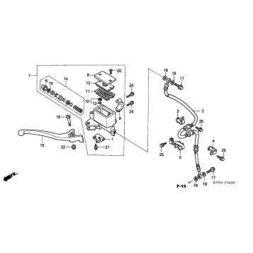 FRONT BRAKE MASTER       CYLINDER (1)