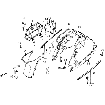 CENTER COVER + BODY COVER