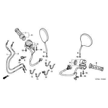 SWITCH + CABLE + MIRROR