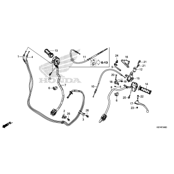 HANDLE LEVER@SWITCH@CABLE