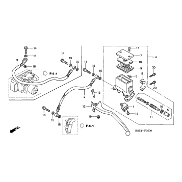 REAR BRAKE MASTER CYLINDER