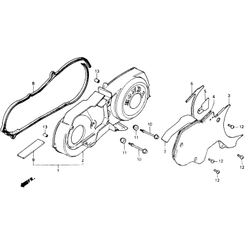 LEFT CRANKCASE COVER