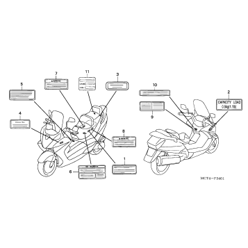 CAUTION LABELS           (FSC600A/D'05)