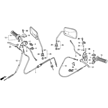 HANDLE SWITCH + CABLES