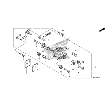 PARKING BRAKE CALIPER