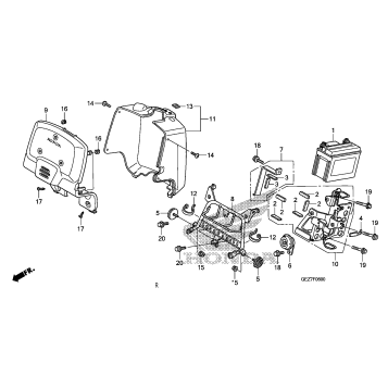 FRONT COVER + BATTERY