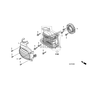 COOLING FAN + RADIATOR COVER