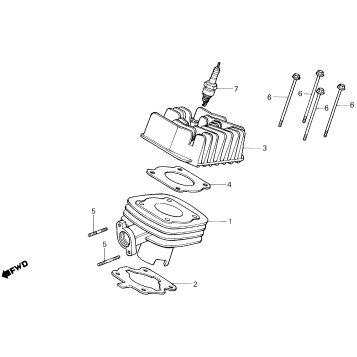CYLINDER + CYLINDER HEAD