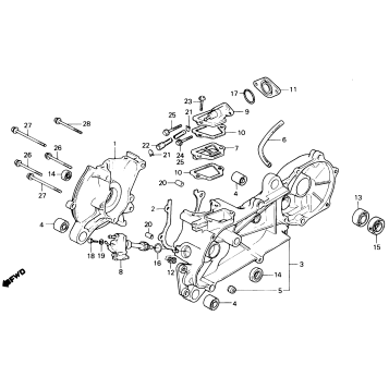 CRANKCASE + OIL PUMP