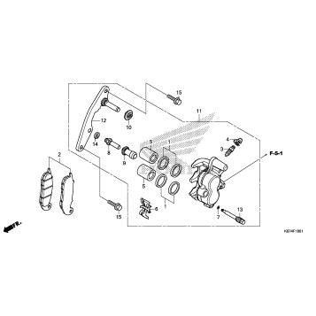 FRONT BRAKE CALIPER (2)