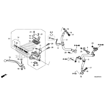 FRONT BRAKE MASTER       CYLINDER (ABS)