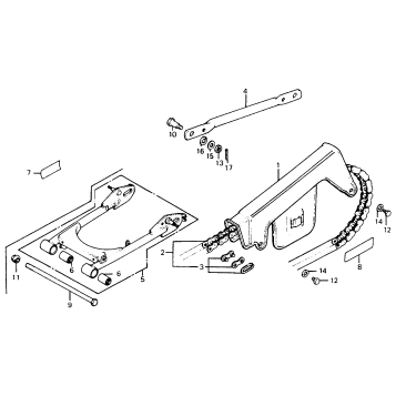 DRIVE CHAIN + SWINGARM