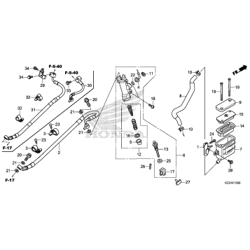 REAR BRAKE MASTER        CYLINDER