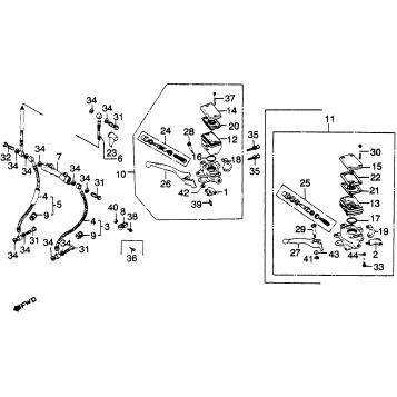 FRONT BRAKE MASTER CYL.