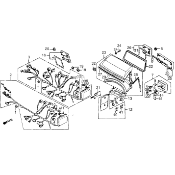 1200I/A FAIRING WIRE HARNESS 84-85