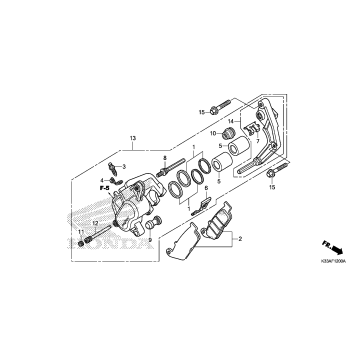 FRONT BRAKE CALIPER      (STANDARD)