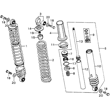 REAR SHOCK ABSORBER M1