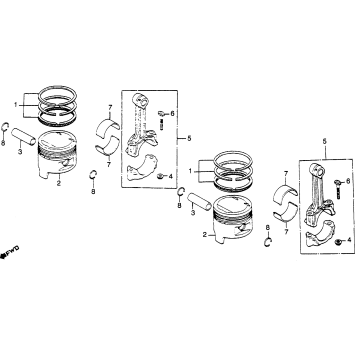 PISTON + CONNECTING ROD